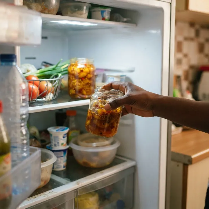 Pot en verre de madd, Maison Madd Dakar